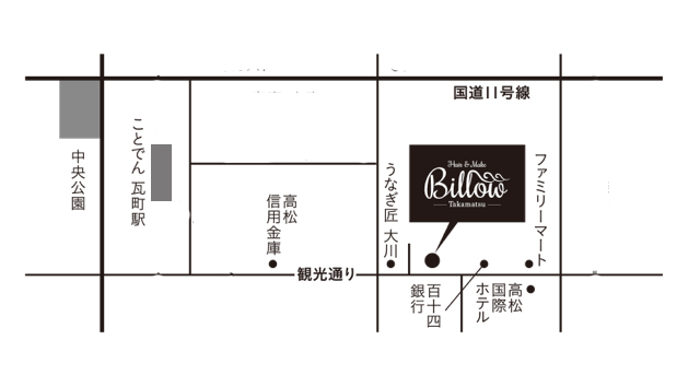 Billow Takamatsu Map